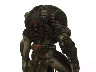 Armored Monster  Heavy Battle Beast 3D Model Low-poly 3D model