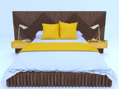 STM-D BED model BBB Low-poly 3D model