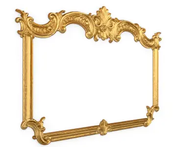 Plaster decorative frame ornament 30 3D model