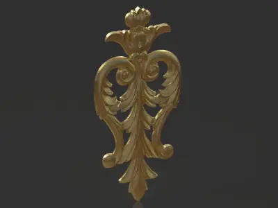 ORNAMENT gold 3D print model