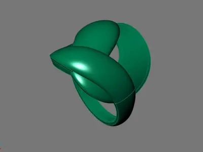 Women Ring Plain Ring Ready STL 3DM Models Womens Rings 3D print model 15