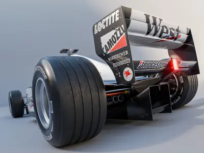 Mclaren 1998 - MP4-13 Low-poly 3D model