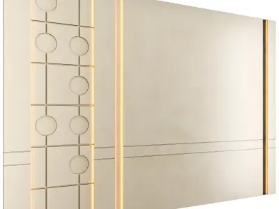 Decorative Wall 3d Panel 07 Low-poly 3D model