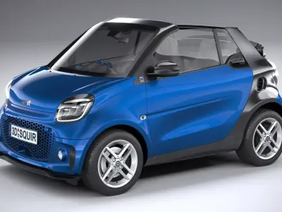 Smart EQ Fortwo Cabrio 2020 3D model