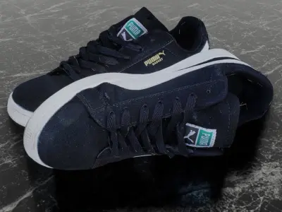 PUMA 3D SHOES - BASKET - SUEDE Low-poly 3D model