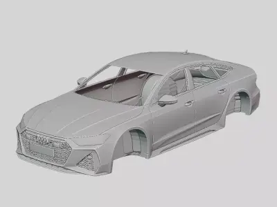 Audi RS7 Sportback 2020 Printable Body 3D print model