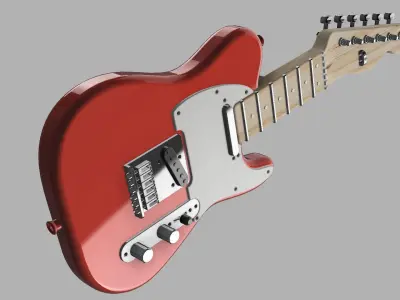 Ultra Realistic guitar  3D print model
