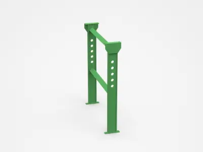 Industrial Stanchion Support Rack 3D model