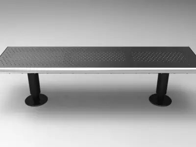 Bench for streets or shopping centers Free 3D model