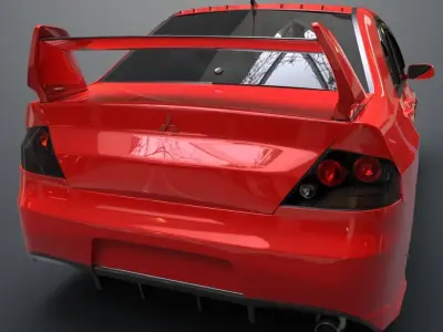 Mitsubishi lancer evolution IX 3D model