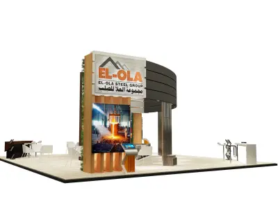 Booth Exhibition Stand a238 3D model