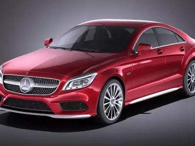 Mercedes-Benz CLS 2015 VRAY 3D model