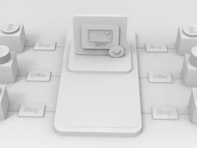 NFT Art 3D Model Free low-poly 3D model