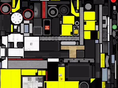 Industrial Lathe Machine Low Poly PBR Game Ready 3D Model Low-poly 3D model