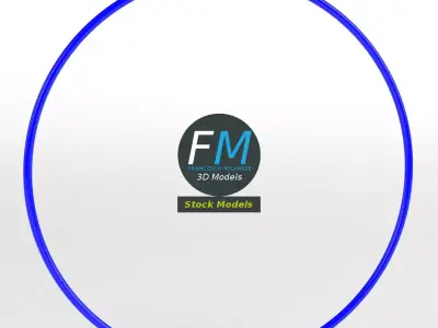 Rhythmic gymnastics hoop 3D model