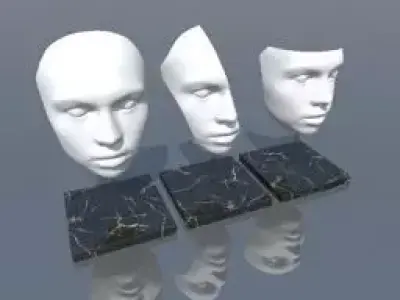 Face sculpture Free 3D model