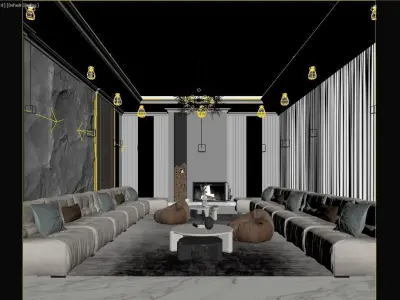 Luxury Reception 3D model