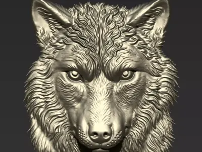 Wolf Head A3 3D print model
