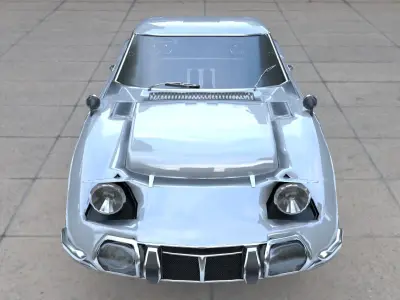 Toyota 2000 GT Low-poly 3D model