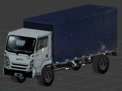 Low Poly Truck nissan eos pickup 3D model
