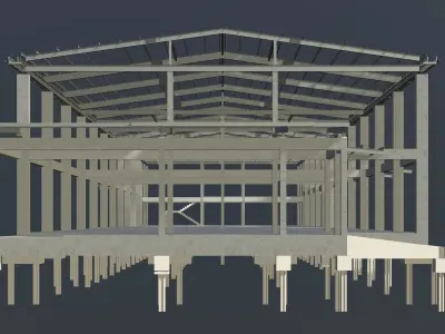 Warehouse structure 23-39 3D model