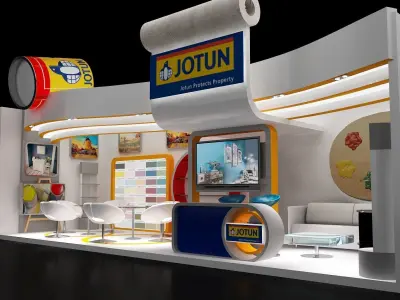 Booth Exhibition Stand a235 3D model