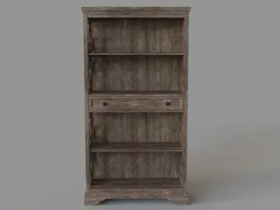 Antique Bookcase Brown 3D model