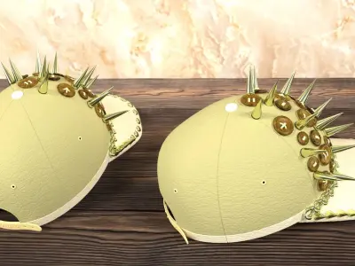 Cap with spikes 3D model