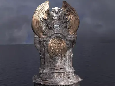 Steampunk Medieval Tower Halloween 6 3D model