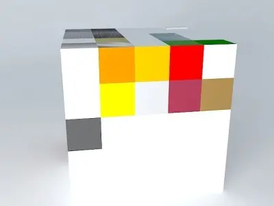 Texture box with different foods Free 3D model