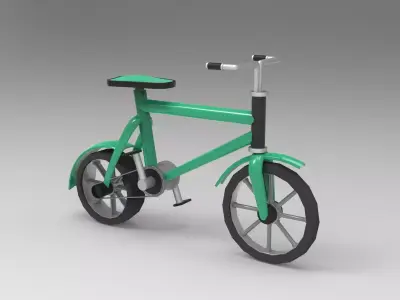 Bike 3D Model bicycle Low-poly 3D model