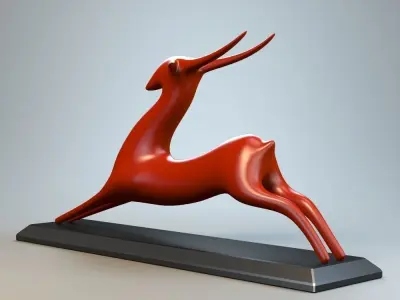 Resting Antelope P 3D print model