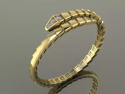Serpenti Bvlgari Snake Bracelet 3D print model