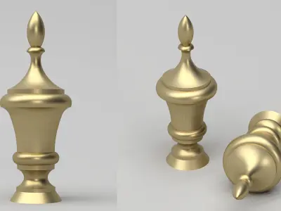 Elegant Finial 3D model