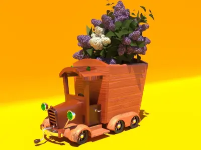 Flower pot Free 3D model purchase