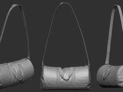 Gym Bag - High poly Model 3D model