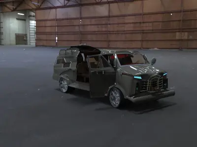 Cinema van concept  3D model