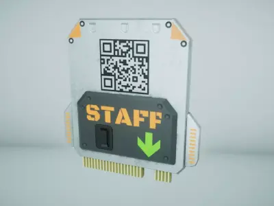 Sci fi Chip Free low-poly 3D model