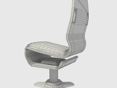 3D SCI FI ARMCHAIR Low-poly 3D model