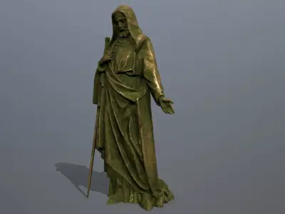 statue  Low-poly 3D model
