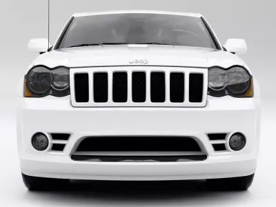 Jeep Grand Cherokee SRT-8 2009 Low-poly 3D model