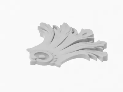 Cartouche Ornament 004 3D model