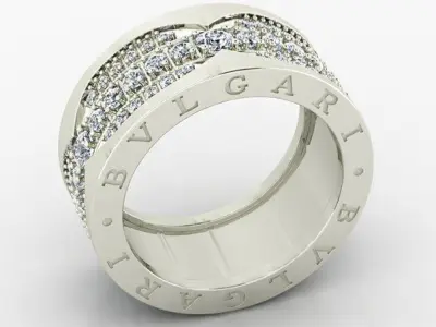 Bvlgari b zero rings 3D print model