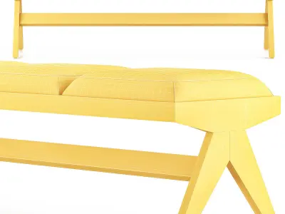 Luchesse Bench Low-poly 3D model