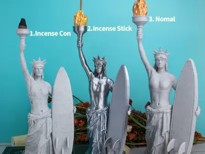 Statue of Liberty Incense holder - 3d print sTL 3D print model