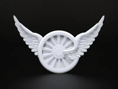 Wheel And Wings 3D print model