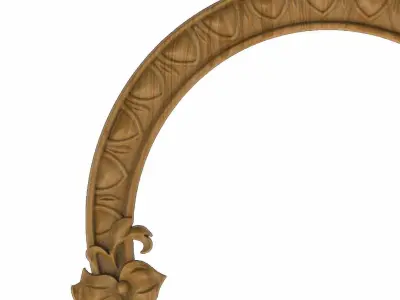 Carved picture frame STL 3D model 99