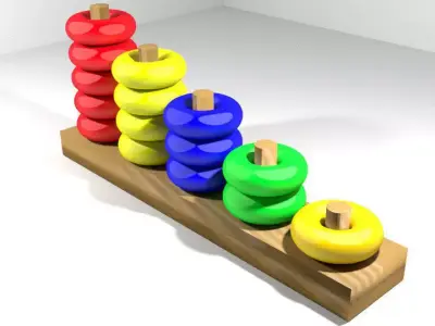 Toys - Number Ring 3D model