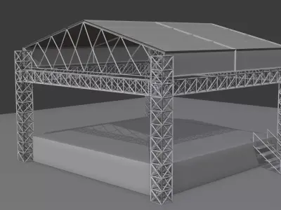 Stage Basic Model Low-poly 3D model