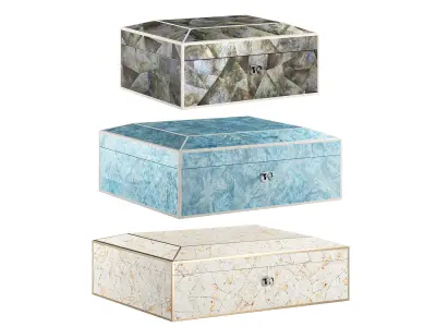 Decorative Luxury Jewelry Boxes 3D model